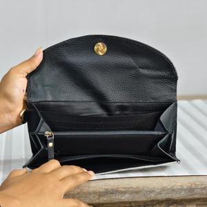 Portefeuille pour femme en cuir de vachette véritable avec broderie, style bohème, fermeture éclair, imprimé animal, court, pour usage quotidien - Product Image 4