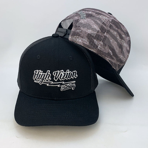 6 Panel Vintage Camouflage Gorras Baseball <b>Caps</b> Leather Patch Logo Custom Richardson 112 Trucker <b>Hats</b> - Product Image 6
