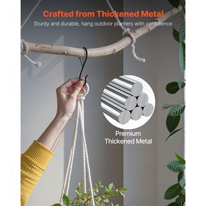 Ganci a S, Confezione da 36, Capacità 18 kg, Barre da 2,2 cm, Fibbia di Sicurezza a Forma di S, Ganci in Metallo Resistenti - Product Image 5