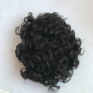 Perruque complète en dentelle, cheveux humains, bouclés crépus, densité 130%, design central, 100% nouée à la main, nœuds invisibles - Product Image 5