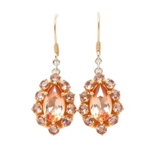 Gemstone Factory Wholesale New Fashionable Natural Crystal Drop Earrings 925 Silver <b>Jewelry</b> - Product Image 1
