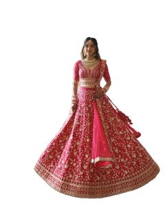 Élégant Luxueux 3.60 Mètre Flair Belle Malai Satin Soie Lehenga Choli avec Filet Dupatta pour Adultes Toute Occasion - Product Image 1