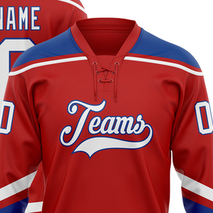 Maillot de hockey personnalisé pour équipe, 100 % polyester, décontracté, à manches longues, pull sportif avec impression par sublimation - Product Image 3