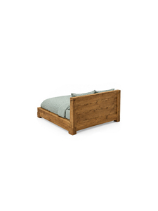 Lit de repos rustique en teck massif pour adultes, idéal pour la chambre à coucher – Conception durable, élégante, écologique et confortable - Product Image 4
