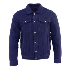 Men Spring Denim Suit Jacket Casual Slim Pocket Cotton Coat Men's Long Sleeve Button Lapel Turn-down Collar Coat - Product Image 4