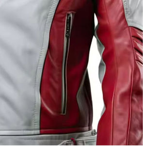 High Quality Custom Made Genuine Cowhide Leather <b>Motorcycle</b> <b>Jacket</b> Abrasion Windproof Resistant Racing Jersey Plus Size - Product Image 5