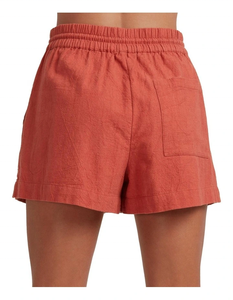 Nouveaux shorts de plage 2026 en Ginger Spice – Taille entièrement élastique avec cordon de serrage, poches latérales et poche arrière plaquée - Product Image 2