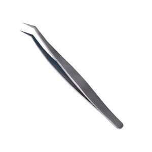 Pinces à cils professionnelles personnalisées en acier inoxydable de qualité supérieure, antistatiques, durables, à pointe lisse, vente chaude - Product Image 4