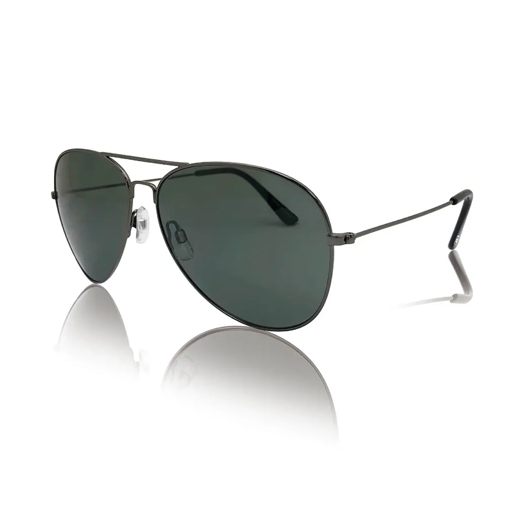 उच्च गुणवत्ता Uv400 धातु फ्रेम रात दृष्टि पायलट चश्मा शास्त्रीय धूप के चश्मे पुरुषों