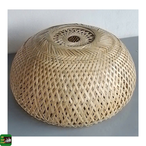 Natural Bamboo Handmade Minimalist Pendant Lamp <b>Light</b> Covers for Home Living Room Cafe Hotel Decor Eco-Friendly Indoor Use - Product Image 2
