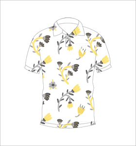 Polo pour homme à imprimé floral, manches courtes, décontracté, respirant, léger, tendance, pour l'été - Product Image 4