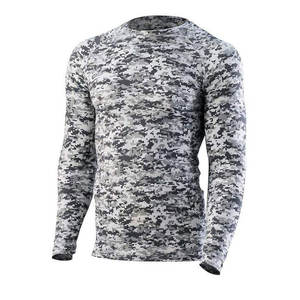 Camiseta de compresión cómoda para correr, deportiva, para hombre, de alta elasticidad, para entrenamiento, para gimnasio, camiseta de compresión para hombre - Product Image 1