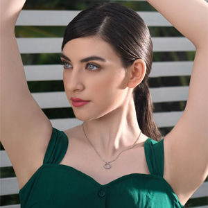 Collier pendentif symbole de l'éternité en diamant de luxe, bijoux en or pour femmes, cadeau de fiançailles, d'anniversaire, de mariage, à porter au quotidien - Product Image 2