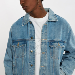 Chaqueta de invierno cómoda, transpirable y ligera, de la mejor calidad, en oferta, con botones, para hombre, estilo jeans, hecha en Pakistán. - Product Image 3