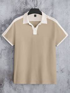 T-shirt décontracté en coton tricoté 180g à manches courtes avec logo personnalisé, respirant, style classique et confortable pour garçons, Mabe Bangladesh Low - Product Image 5