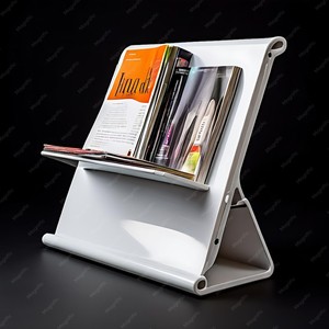 Wholesale Sleek Modern MDF Magazine <b>Rack</b> with Open Compartments - Product Image 1