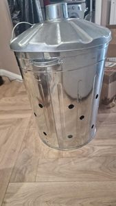 Contenedor Incinerador de Residuos de Jardín de Acero Galvanizado de Alta Resistencia con Tapa, Quemador de Hojas para Exteriores, Contenedor Metálico para Desechos de Jardín - Product Image 5
