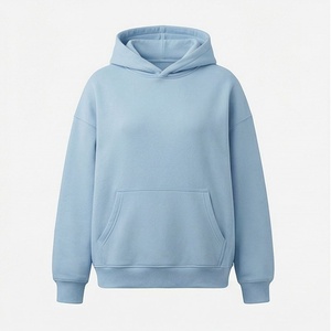 Sweatshirts en molleton tricotés surdimensionnés pour femmes, pulls à manches longues, vêtements d'hiver avec poches - Product Image 1