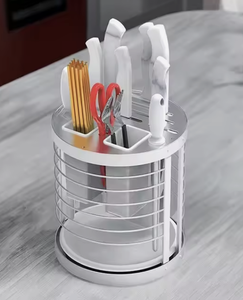 Estante de Almacenamiento Multifuncional de Aluminio para Cocina OEM/ODM, Soporte para Cuchillos de Encimera, Organizador de Palillos, Estante para Utensilios - Product Image 4