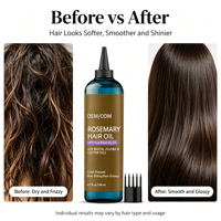 Minyak Rambut Rosemary, Minyak Penumbuh Rambut, Biotin, Jojoba, Castor, Perawatan Rambut, Perawatan Kulit Kepala, Perbaikan Rambut, Anti Frizz, OEM Private Label 198ml