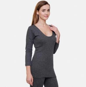 Ladies Comfortable Thermal Full Sleeve <b>Top</b> Women Ultra Soft Thermal Long Sleeve Inner wear Thermal Full Sleeve - Product Image 5