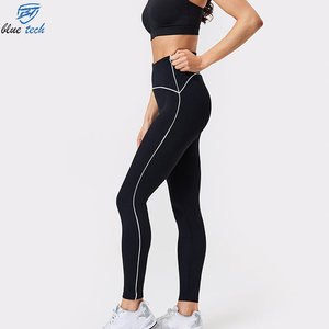 OEM Custom Women's High Rise Yoga <b>Leggings</b> Moisture Wicking Four Way Stretch Workout Athletic Wear Manufacturer - Product Image 3