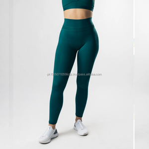 Custom Logo Printing Women's High Waist Yoga Gym Leggings Butt Scrunch Lifting Workout Sports Shorts Silk Fleece Seamless Push - Product Image 2