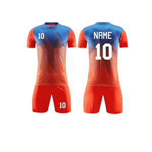 Ensemble de maillots de football personnalisés sublimés pour hommes, nom et numéro de l'équipe, tissu respirant, coupe athlétique, manches courtes, toutes saisons - Product Image 3