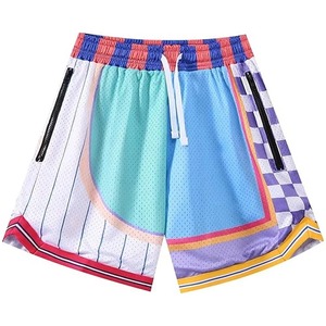 Nouvel uniforme de basket-ball national, couleur noire, style vintage, shorts de basket-ball pour femmes et hommes, 100% coton, toile solide - Product Image 6
