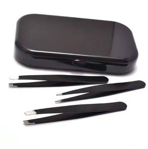Precision Stainless Steel <b>Eyelash</b> Tweezers Set with Smooth Tips for Detailed <b>Application</b> - Product Image 3
