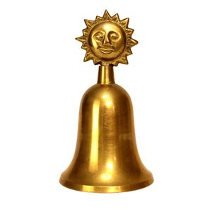 Campana de barco hecha a mano de latón puro con acabado pulido para decoración exterior, decoración interior, decoración de habitaciones, decoración de entradas. - Product Image 2