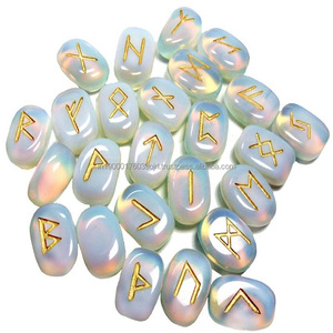 Natural Agate Stones <b>Crystals</b> Gemstone Bulk Clear Quartz Healing Engrave Reiki Chakra Tumble <b>Set</b> Rune <b>Set</b> For Energy - Product Image 4