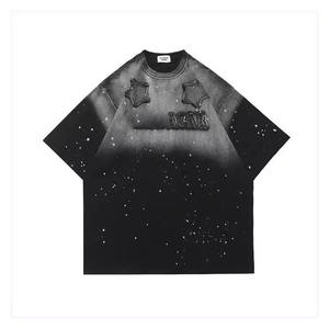 Unisex Regular Fit Vintage Puff DTG Printed O-Neck Short Sleeve Breathable Anti-Wrinkle 230g Cotton Heavyweight T-<b>Shirt</b> for <b>Men</b> - Product Image 1
