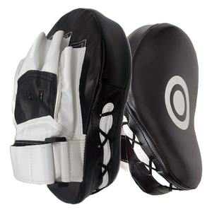 Professional Made PU Leather Punch <b>Focus</b> <b>Pads</b> Custom Logo Mitts MMA Kick Boxing Training Padded <b>Focus</b> <b>Pads</b> Pakistan Made - Product Image 4