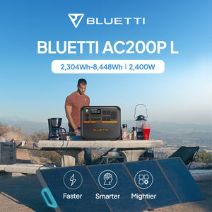 BLUETTI générateur d'énergie solaire Portable à haut rendement panneau de silicium monocristallin contrôleur MPPT Lithium Ion usage domestique - Product Image 2