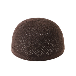 5 couleurs, bonnets de prière musulmans pour hommes, solides, respirants, en maille, pour l'été - Product Image 3