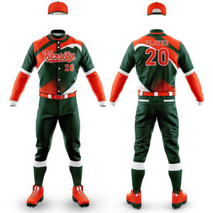 Nuevo Conjunto de Uniforme de Béisbol y Sóftbol para Entrenamiento, 100% Poliéster Sublimado, en Venta - Product Image 3