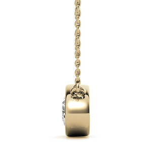 Pendentif en diamant de laboratoire 1,5 carat, solitaire, taille ovale, haute qualité, or véritable 18 carats, pendentifs en diamant personnalisés pour femmes et filles, à porter lors de fêtes - Product Image 1