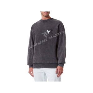 Sudadera con Capucha Personalizada para Hombre, Estilo Deportivo Urbano, de Invierno, Lavada al Ácido, Gruesa, 100% Algodón, de Secado Rápido, Talla Grande - Product Image 1