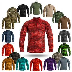 Chaqueta Clásica con Patrón de Camuflaje Personalizado de Marca Privada, Chaqueta de Camuflaje Personalizada de Manga Larga con Cuello Alto, Abrigos Duraderos de Poliéster - Product Image 1