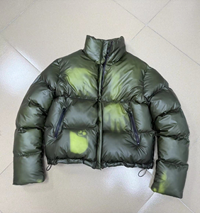 Chaqueta Acolchada Termocrómica con Cambio de Color Personalizado, Abrigo de Burbujas Sensible al Calor, Ropa de Calle Invernal con Capucha, Transpirable y Ecológica para Hombre - Product Image 2