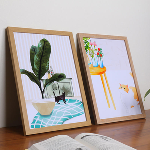 Wholesale Photo <b>Frames</b> Wooden Picture <b>Frames</b> in Different Sizes 5"6"7"8"10" A4 DIY <b>Wall</b> Arts Framed Pictures - Product Image 3