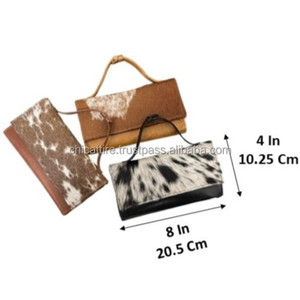 New Arrival Cowhide Leather Clutch Purse Pouch <b>Wallet</b> Luxury Hair on Hide Genuine Leather Credit <b>Card</b> <b>Holder</b> <b>Wallet</b> Gift Women's - Product Image 2