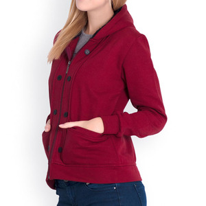 Sudadera con Capucha para Mujer al por Mayor, 100% Algodón, Ecológica, Transpirable, Personalizable, Color Sólido, Estilo Urbano - Product Image 2