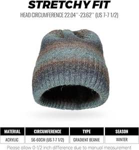 Bonnet ample tie-dye japonais et coréen, polyvalent, unisexe, style foulard, fin, pour la maternité, tendance et à la mode - Product Image 5