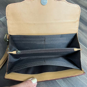 Nueva Cartera de Muñeca Larga con Bloqueo RFID, Diseño a Cuadros Blanco y Negro, Hecha a Mano, de Cuero de Alta Calidad, Tarjetero y Bolso de Mano para Mujer - Product Image 6