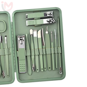 16 Piece <b>Nail</b> Kit Manicure Pedicure Set Stainless Steel Portable <b>Case</b> Classic Style 10 in 1 Grooming Tools - Product Image 3
