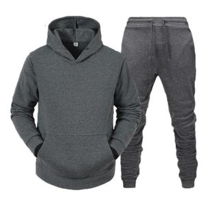 Unisex <b>Pink</b> Hooded <b>Sweatshirt</b> Black Jogger Pants Solid Color Casual Tracksuit Full Sleeve Drawstring Closure Winter Wear 100% - Product Image 2