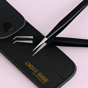 แหนบสำหรับต่อขนตาแบบโค้งสแตนเลสสำหรับการต่อขนตา - Product Image 2