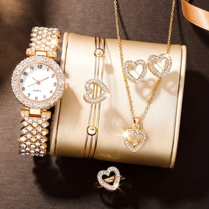 Girls Rhinestone Quartz Watch and Jewelry Set NW1502 - Product Image 1